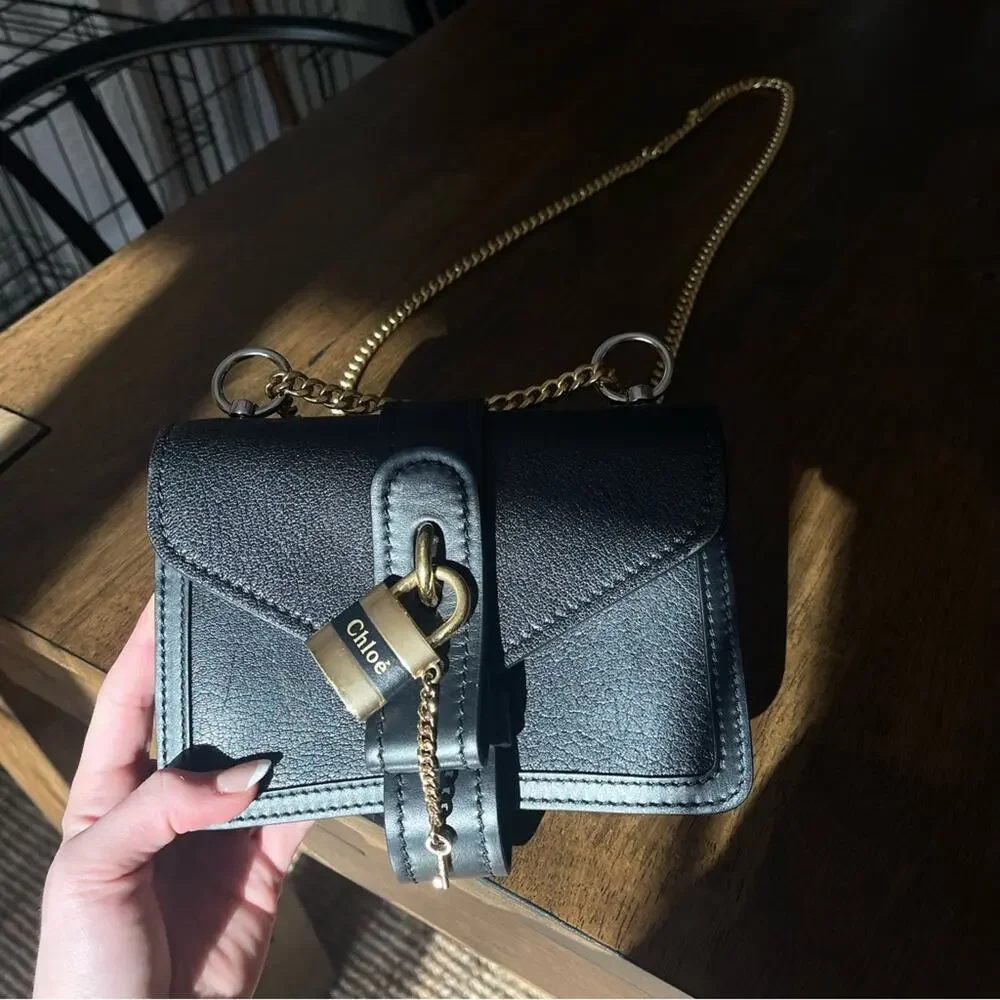 Chloe aby shoulder bag - can turn into a double chain or single